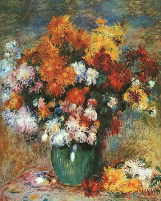 Pierre Renoir Bouquet de Chrysanthemes Germany oil painting art